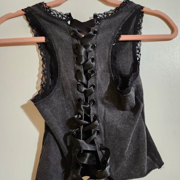 Lace-Up Back Fairy Top - Picture 4 of 5